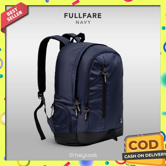 Miniso Ransel Pemblokiran Warna Backpack Laptop Itu Tas Ransel Fashion Heylook Official -Tas Punggu