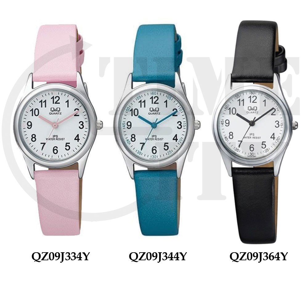 QQ Original QZ09 Q&amp;Q Ori QnQ Jam Tangan Kulit Wanita New Model