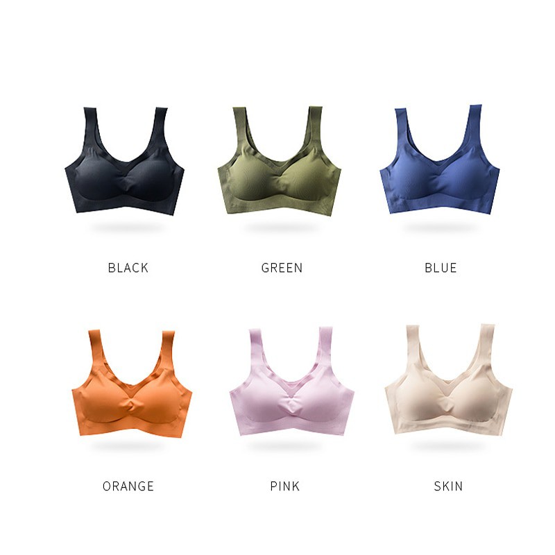 KINDSTORE❤ | [ROMPI-BRA-026] Bra Sport Push Up Seamless Dengan Pad Busa / Bra Seamless