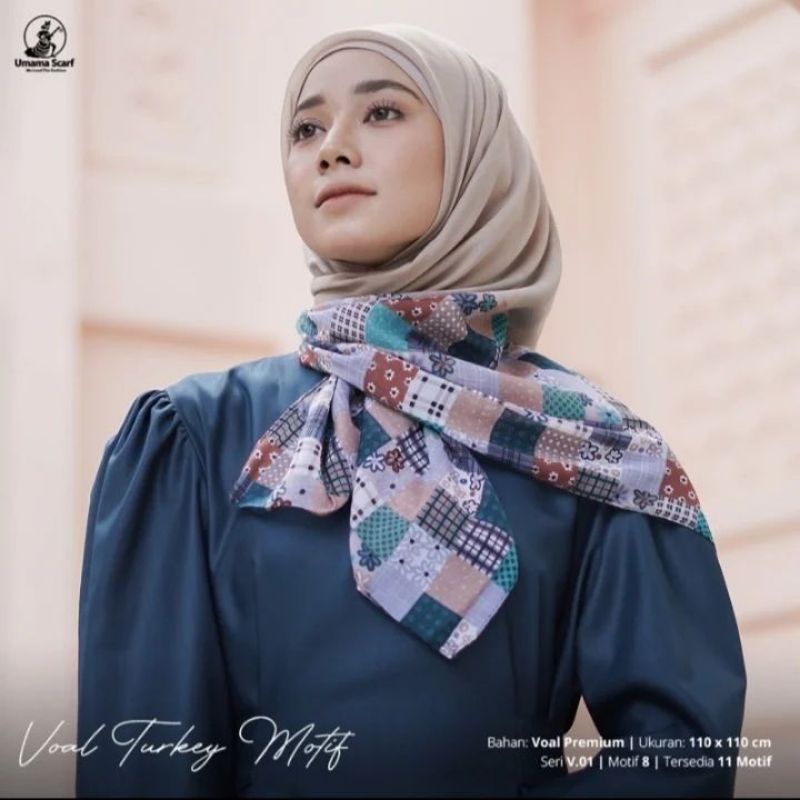 SEGI EMPAT /JILBAB UMAMA VOAL MOTIF TURKEY
