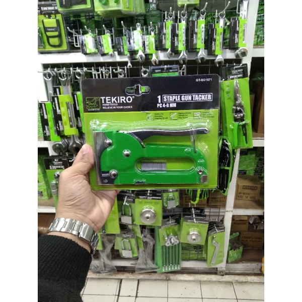 

tekiro staples gun tembak / Staples tembak standar ukuran 4-8mm