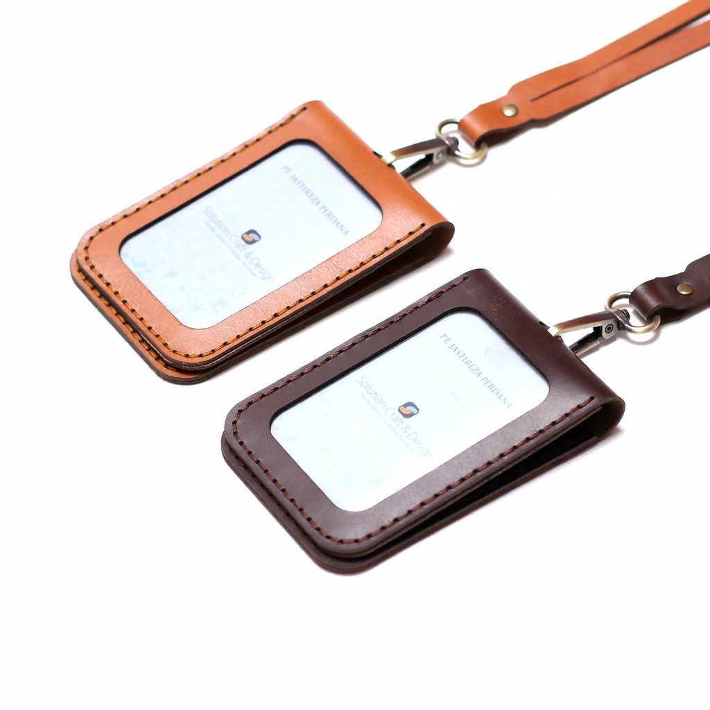 

ID Card Holder Kulit Sapi Genuine Custom Nametag KODE: IDHLS009