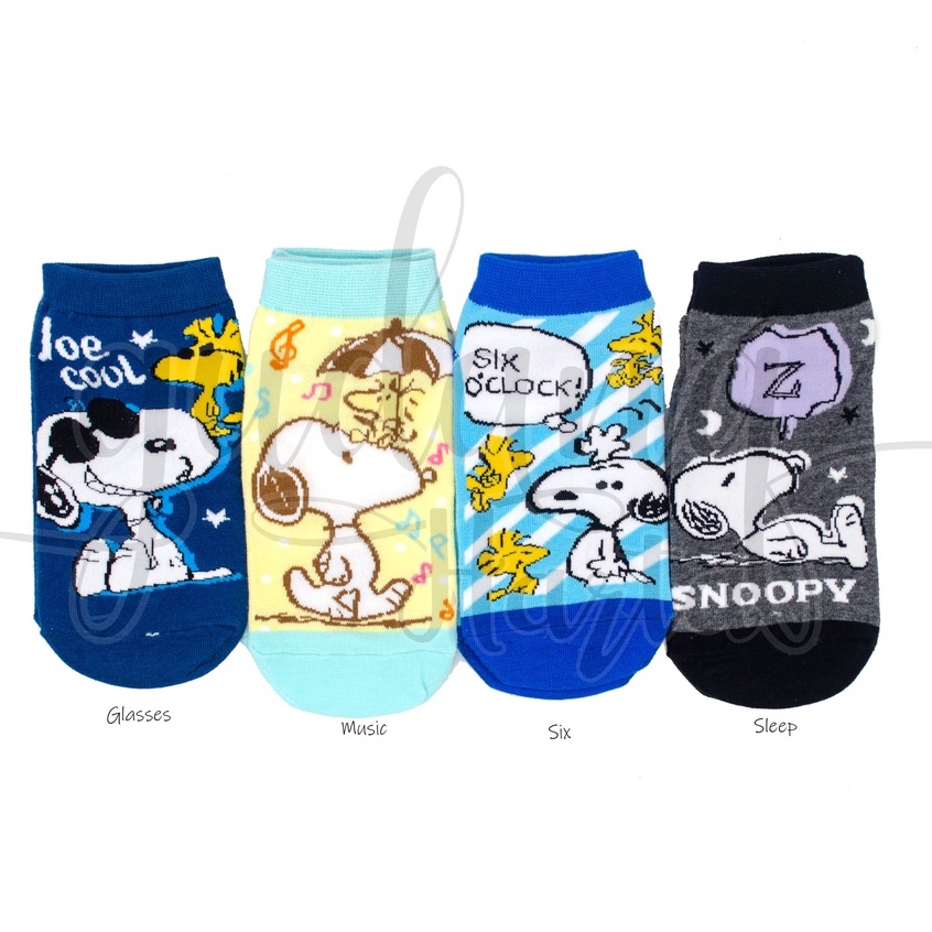 Kaos Kaki Pendek Karakter Kartun Dog Music Socks Motif Hewan GH 103176