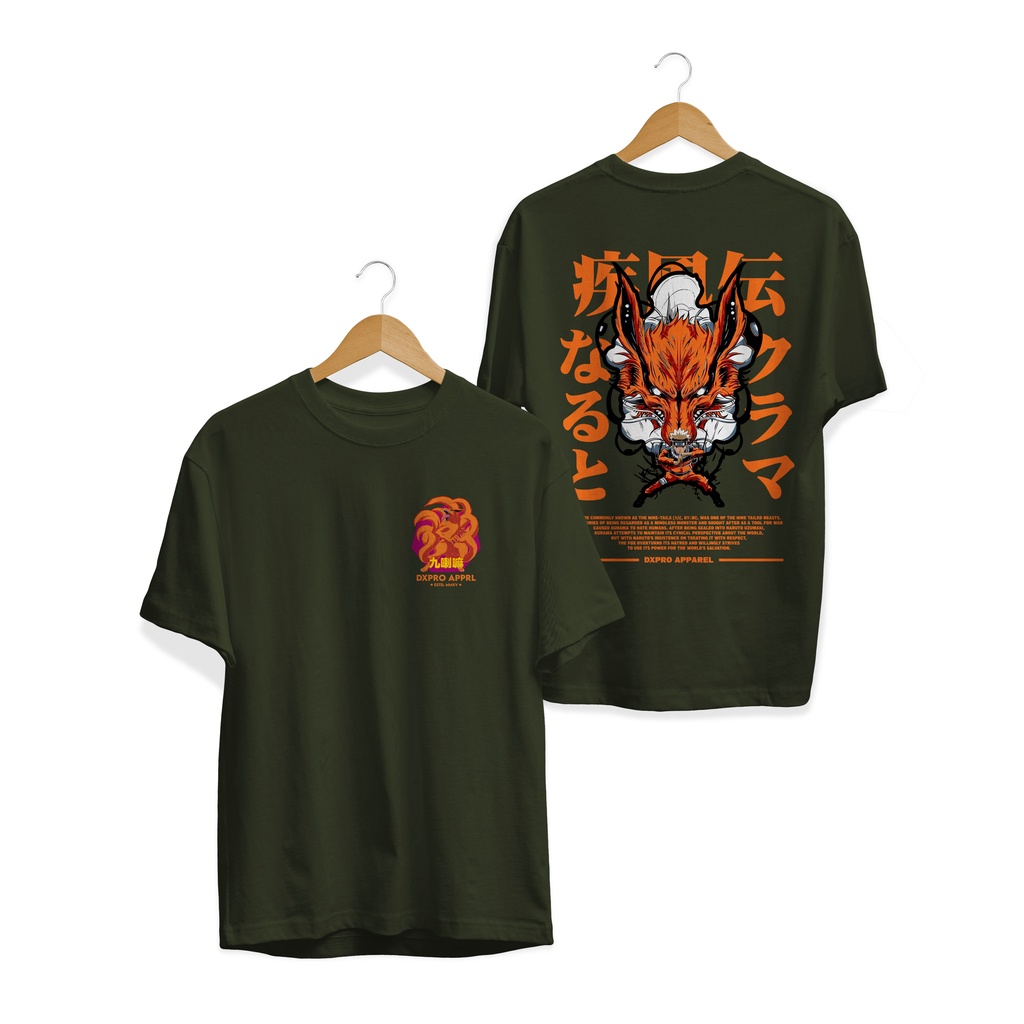 NEW BAJU KAOS ANIME NARUTO KURAMA UZUMAKI ORIGINAL DISTRO