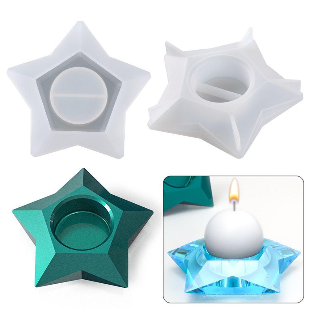 Preva Cetakan Lilin Bintang Berujung Lima DIY Craft Handmade Cetakan Kue Epoxy Resin Silicone Mold Candle Holder