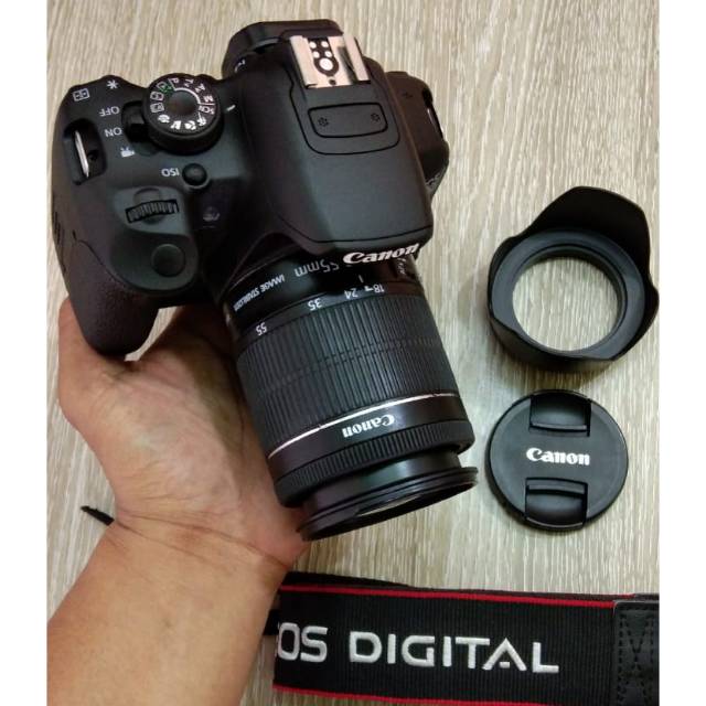 Canon 700D + Lensa + Tas + lendshood + FullSet