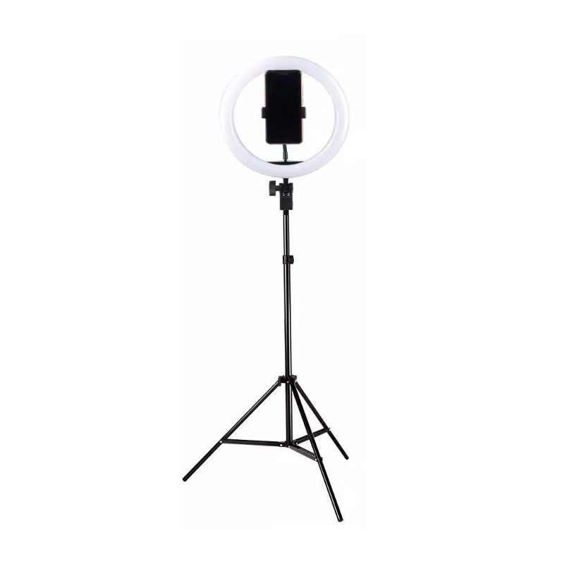 Ring Light 26cm + Tripod 2m - Lampu Makeup - Lampu Selfie - Lampu Vlog