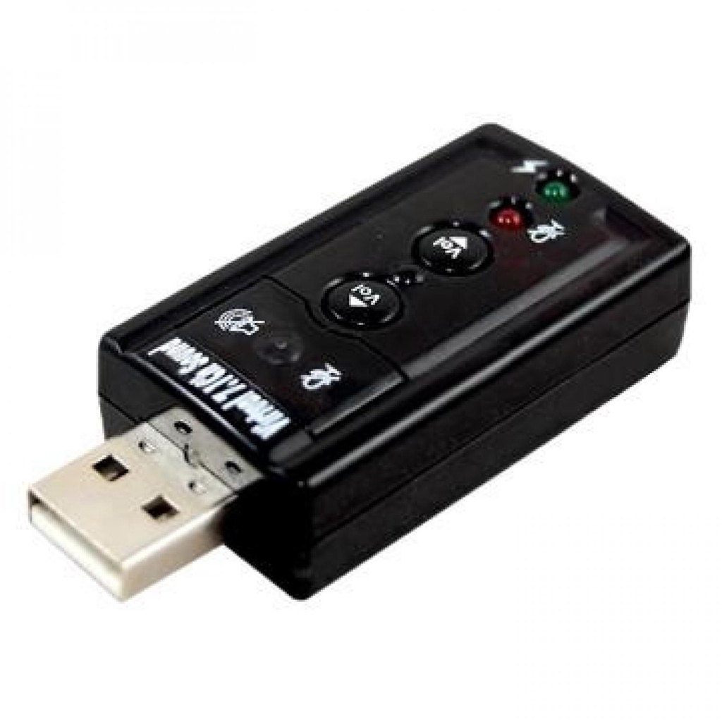 Taffware USB 7.1 Channel Sound Card Adapter Murah LED Indicator Microphone-input Jack - TC-03