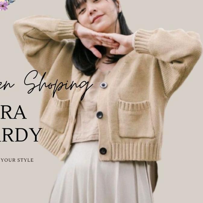 ☻ Zara Cardigan Rajut Tebal Wanita ♛