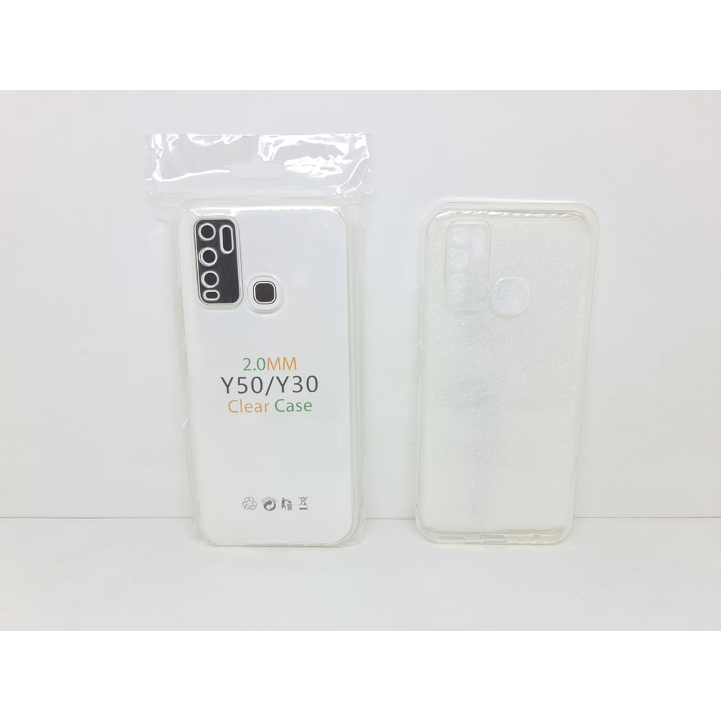 Soft Case OEM Transparan Vivo Y30 Y50 6.53 Inchi Clear Ultra Thin TEBAL 2.0mm SUPER CLEAR