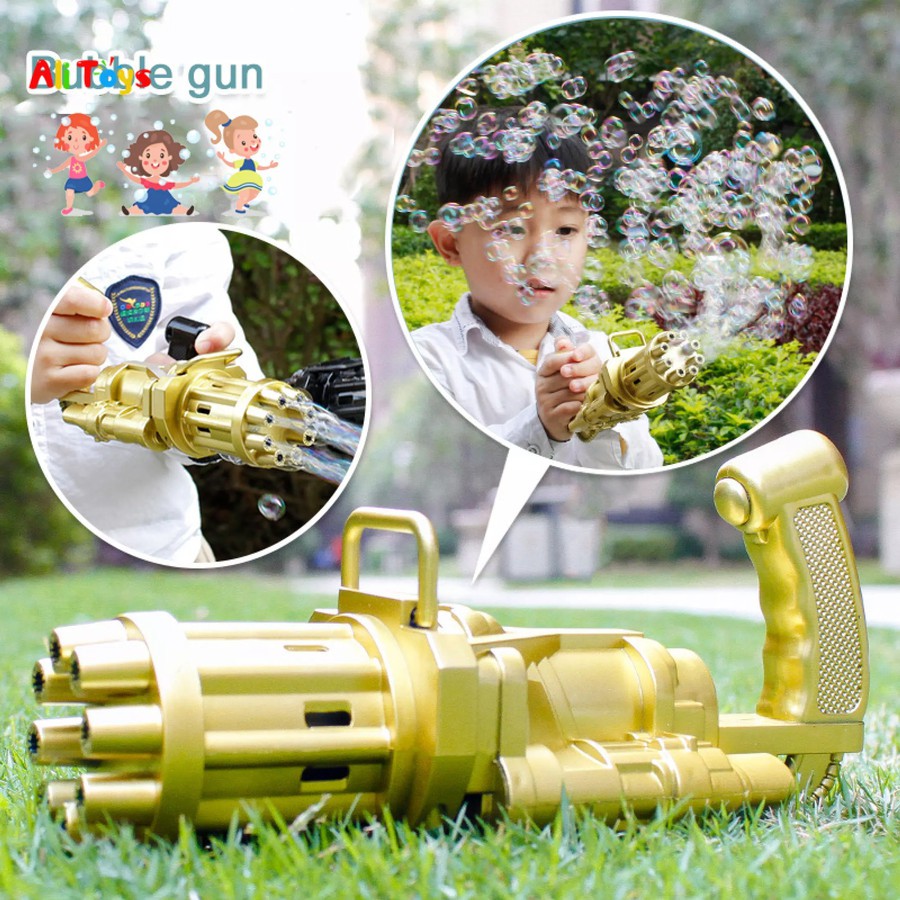 mainan tembakan gelembung mainan bubble / guntling gun bubble