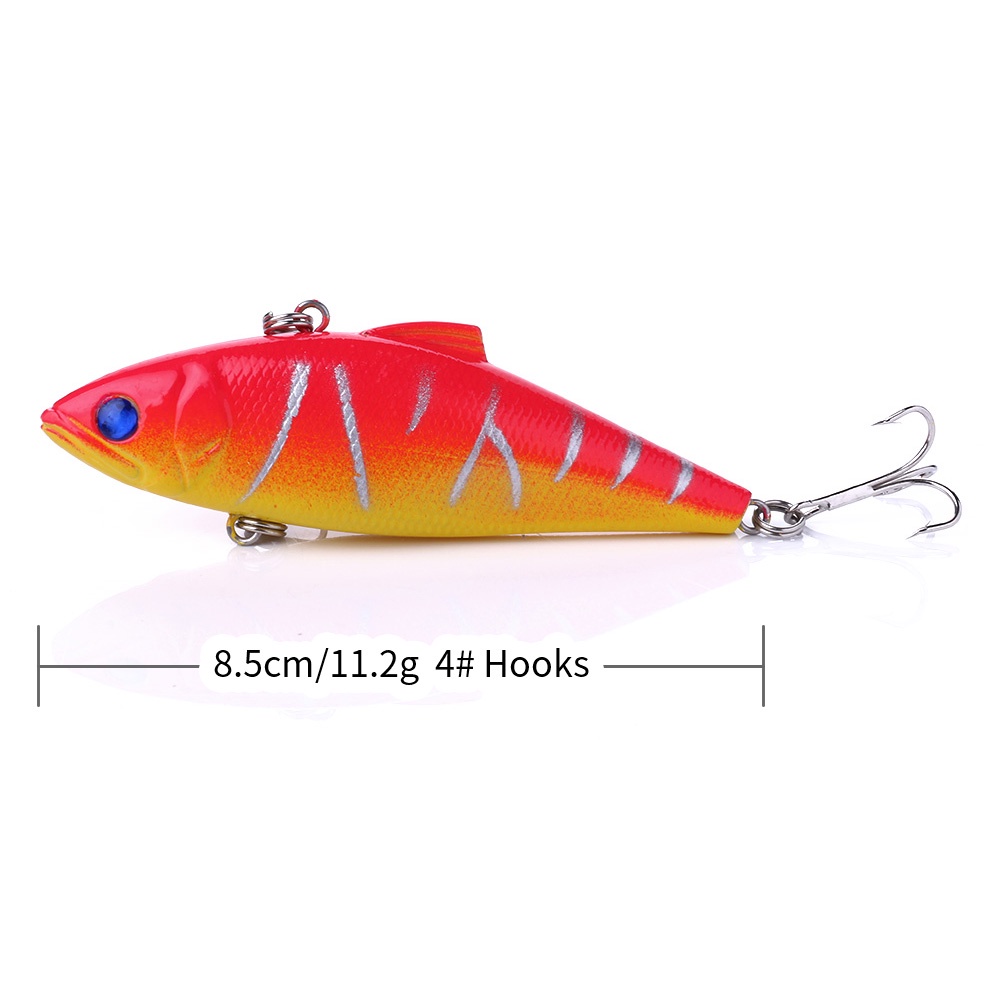 HENGJIA 4PCS/Lot 8.5cm/11.2g Vibration Fishing Lure Hard Plastic Artificial VIB Artificial Hard Bait