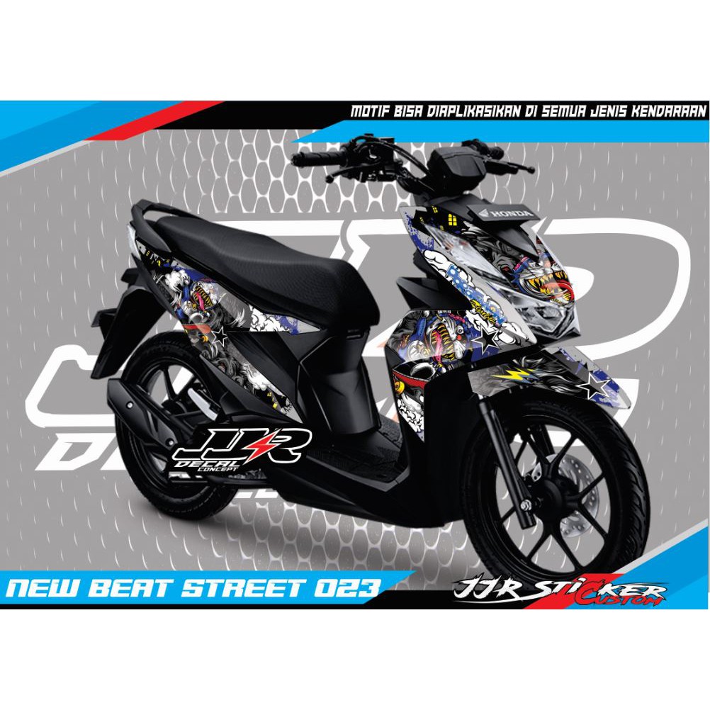 Stiker Decal Honda New Beat New Beat Street Street  2020-2022 DORAEMON ZOMBIE