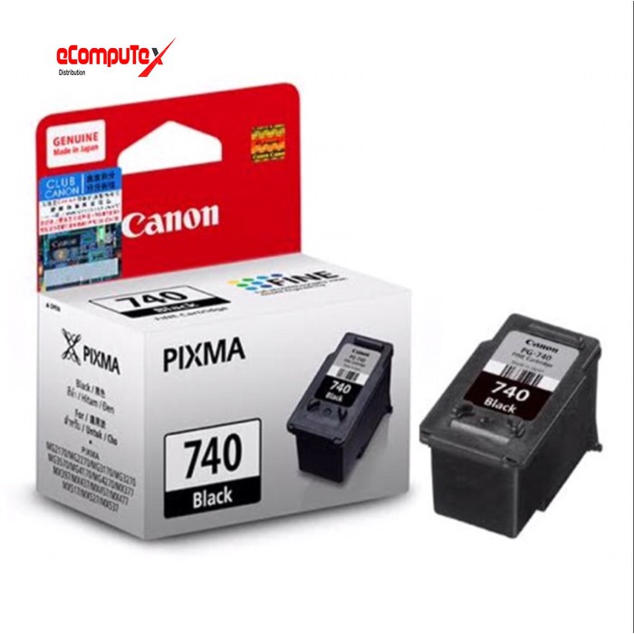 CARTRIDGE CANON PG-740 BLACK  / TINTA CATRIDGE CANON PG740 HITAM - RESMI