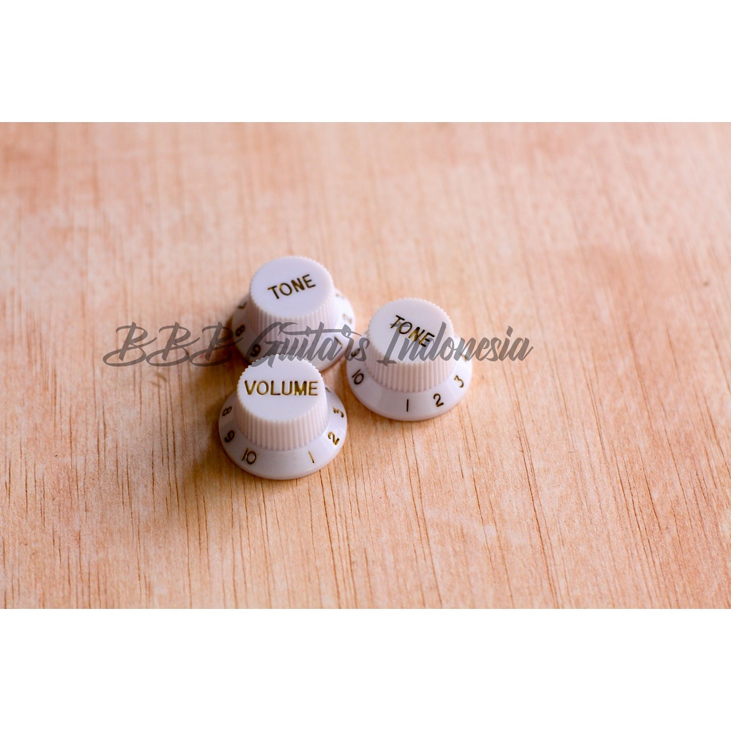 Knob Gitar Fender Knob Potensio Gitar Fender Stratocaster satu set