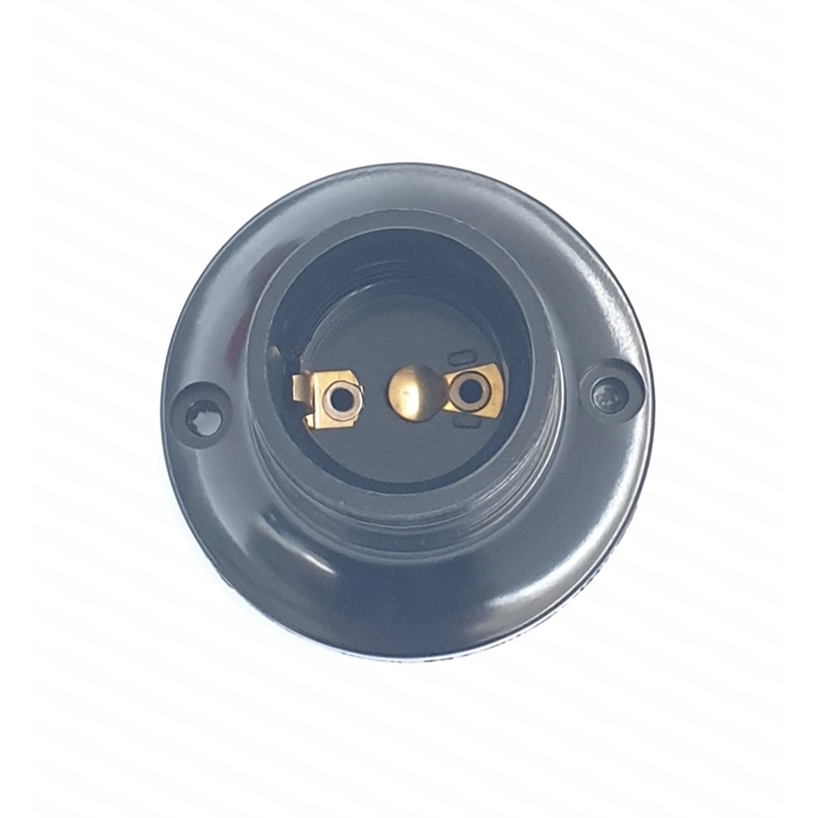 Push On FPP6708B HITAM Fiting Plafon Tinggi Bulat HITAM / Fiting Rumah Lampu