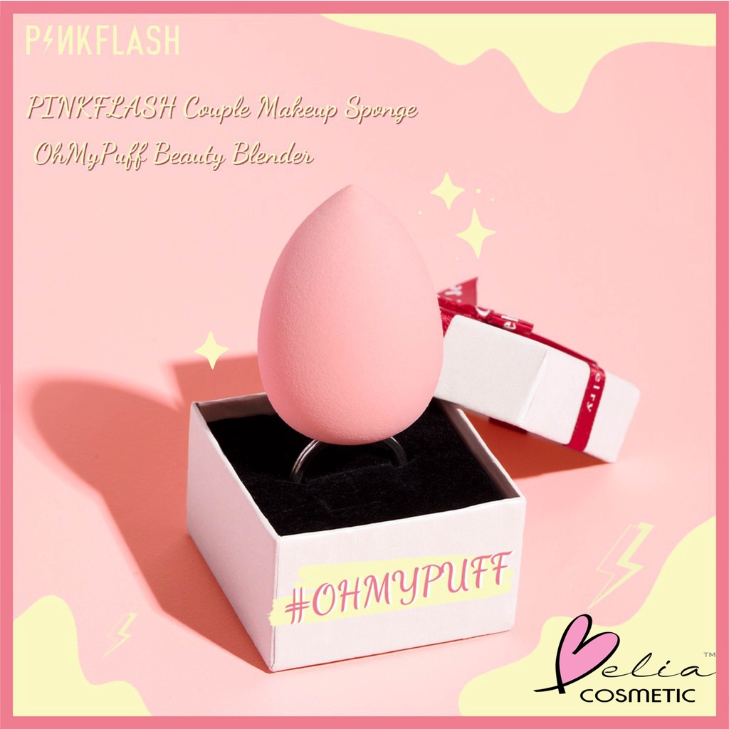 ❤ BELIA ❤ PINKFLASH Baby Skin Blender PINKTIME Show | Beauty Blender Pink | Pink Flash BPOM PF-T01