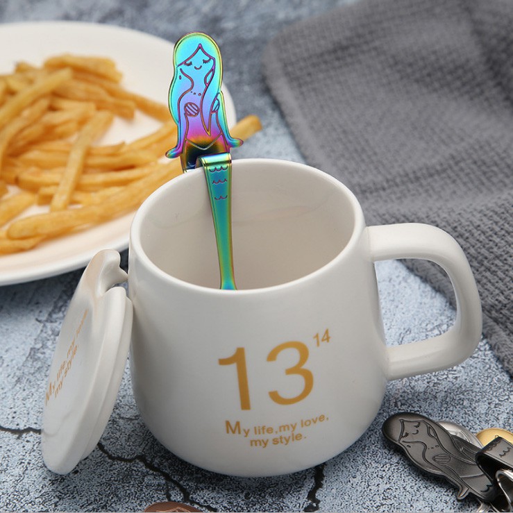 [HOT DEALS] Sendok Kopi Desain Mermaid Lucu Bahan Stainless Steel 304 / POPULER / FASHION / Premium