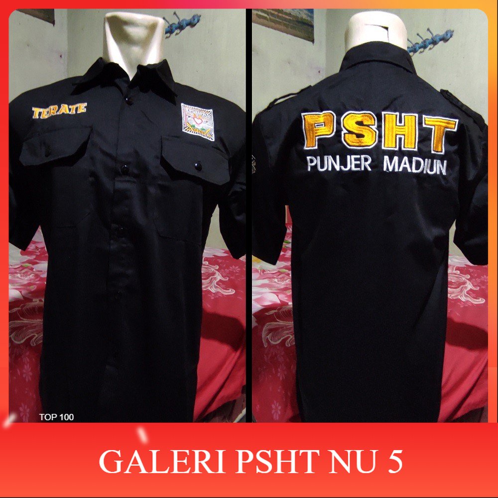 ATRIBUT PSHT- KEMEJA PSHT BORDIR-KEMEJA PSHT TERBARU-KEMEJA PSHT DISTRO-HEM TERATE-HEM PSHT BORDIR-H