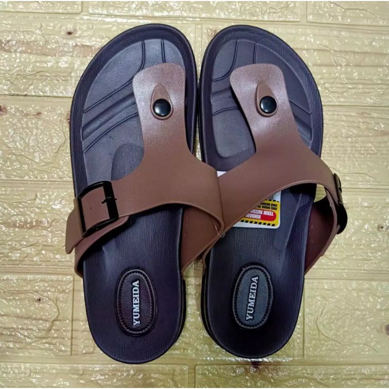 SANDAL PRIA JEPIT PRIA YUMEIDA  / SANDAL PRIA TERBARU BAHAN 100 % KARET/SANDAL JEPIT YUMEIDA