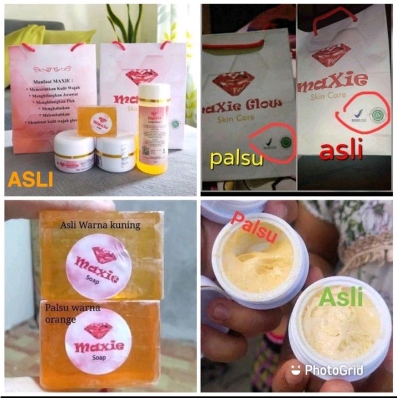 {READY} MAXIE GLOW ORIGINAL KEMASAN BARU/SKINCARE BPOM MURAH/PAKET GLOWING BPOM