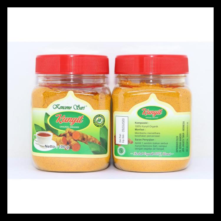 

JAMU KUNYIT BUBUK ORIGINAL ORGANIK KENCONO SARI 100 GR 100% ASLI TERLARIS