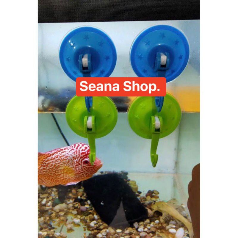 Gantungan Lampu Hias Tanning Aquarium Dop Hook Tempelan Kaca
