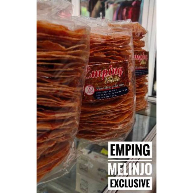 

Emping melinjo pedas manis mentah