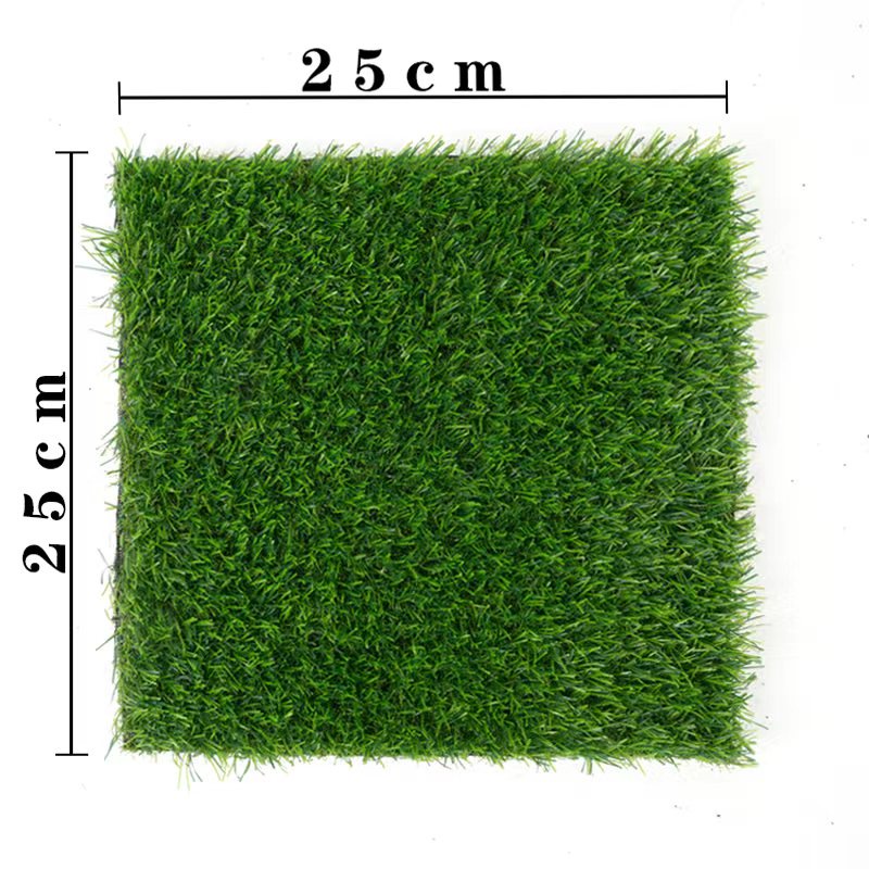 Rumput Sintetis Ukuran 25 x 25 cm Dekorasi Rumah Import Rumput Palsu Tinggi 3 CM PBP132