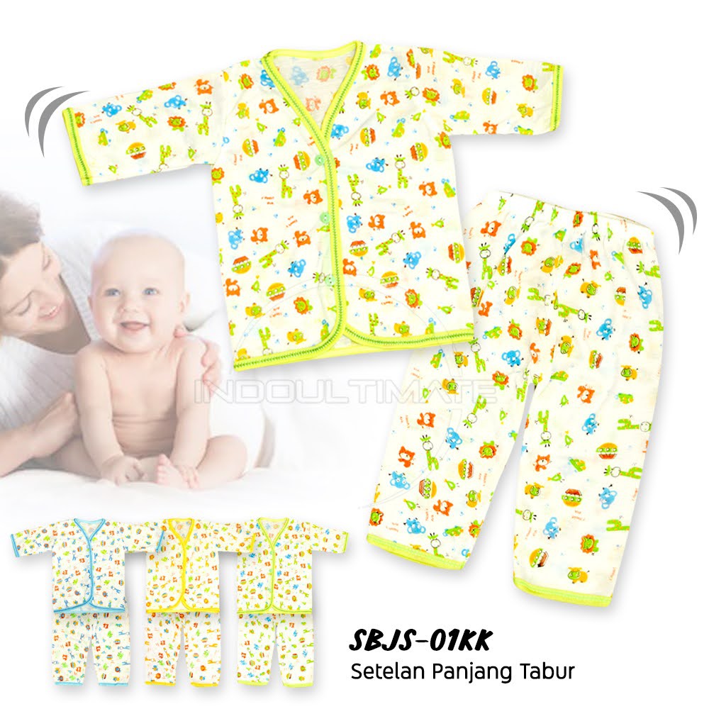 Baju Tidur bayi Baju Bayi Celana Bayi Setelan Baju Bayi Lengan Panjang + Celana Panjang SBJS-01KK