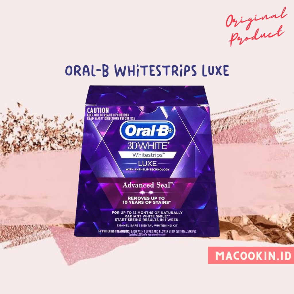 ORAL-B WHITE STRIPS WHITENING 3D ADVANCED SEAL 1 BOX ORAL B WHITESTRIPS ...