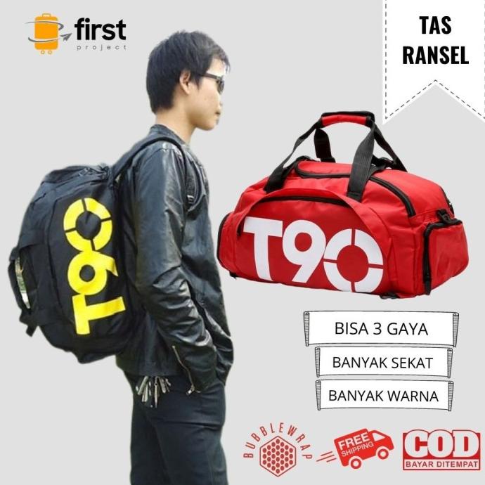 Jual First Project Tas Travel Pria Model T Fitness Gym Duffel Bag