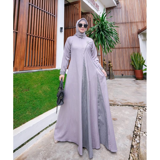 gamis kombinasi maudy dress by brainly bee