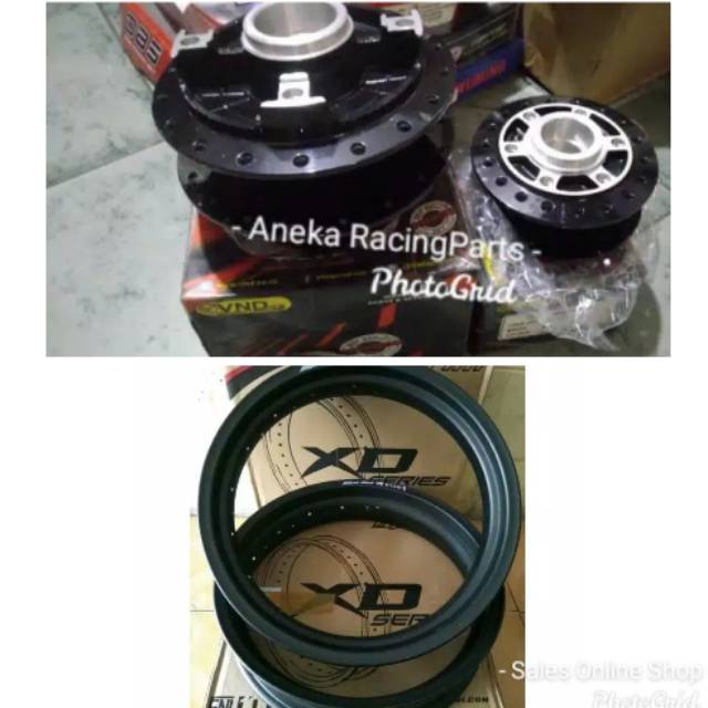 Velg ruji tiger revo tapak lebar 300-450x17 / velg jari jari tiger revo pnp siap pakai