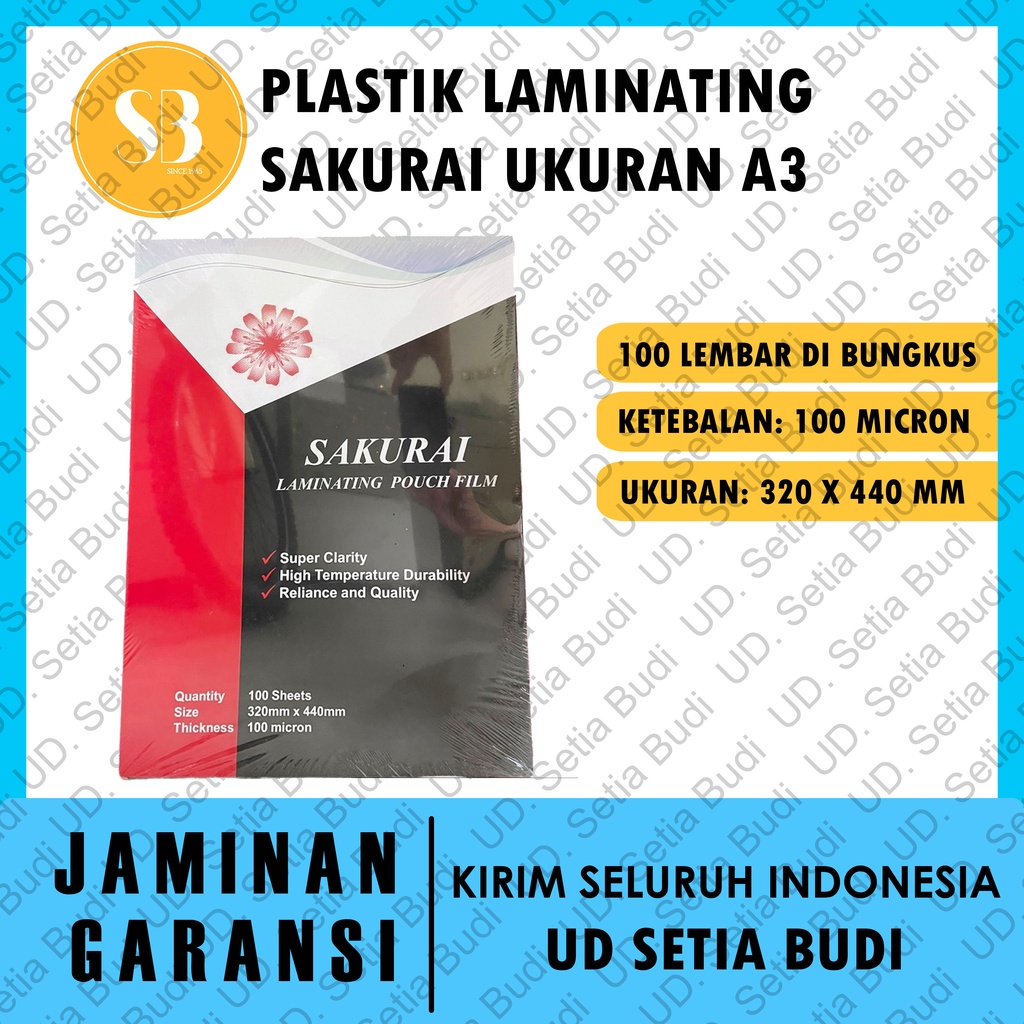 Plastik Laminating Sakurai Ukuran A3