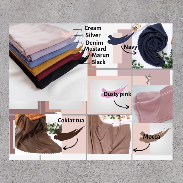 Jilbab/ Kerudung Voal waterplash/ waterproof ( Anti Air )