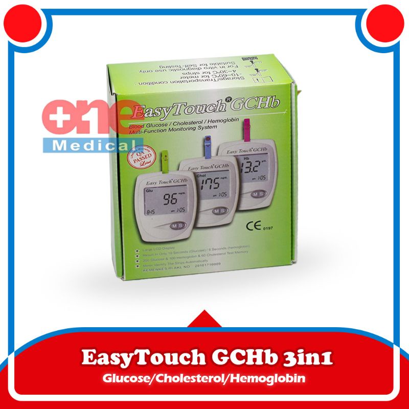 Jual Alat Easy Touch GCHb 3in1 | Tes HB Hemoglobin | Shopee Indonesia