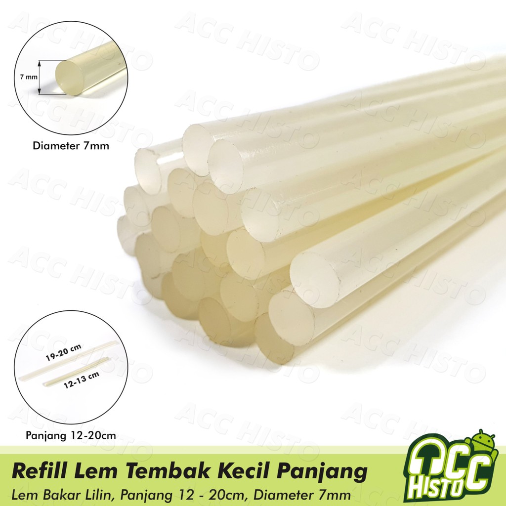 

Refill Lem Tembak Kecil Panjang 13, 20cm (7mm) Lem Lilin Isi Ulang Perekat Hot Melt Glue Gun Stick