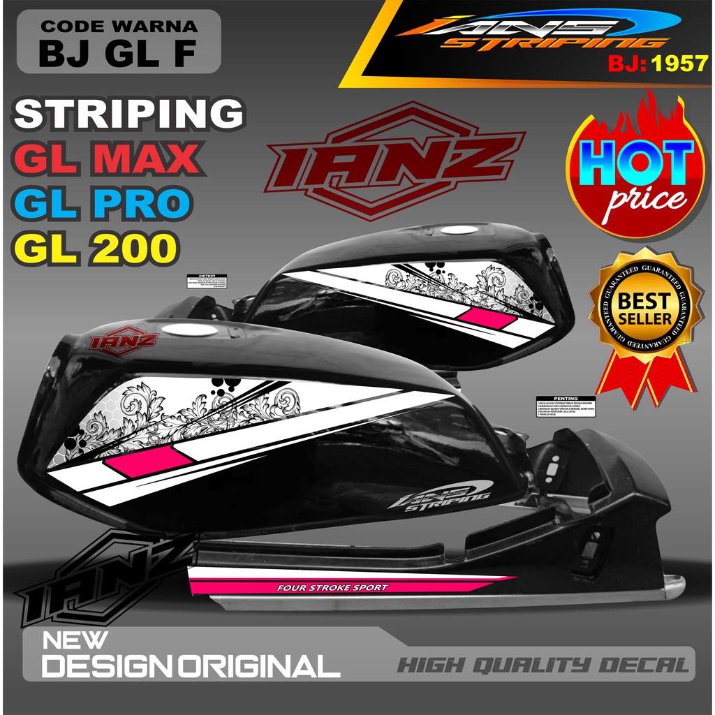 STIKER STRIPING GL MAX / STRIPING MOTOR / STIKER MOTOR GL / STRIKER NEW TECH GL MAX / STRIPING GL NEW TECH / STIKER CUSTOM GL MAX GL PRO