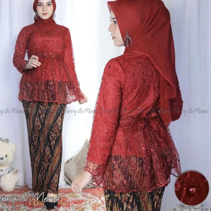 Barang Pilihan.. Set kebaya aurora tille-kebaya modern-blouse kebaya tille by Rasaqi kebaya-kebaya l