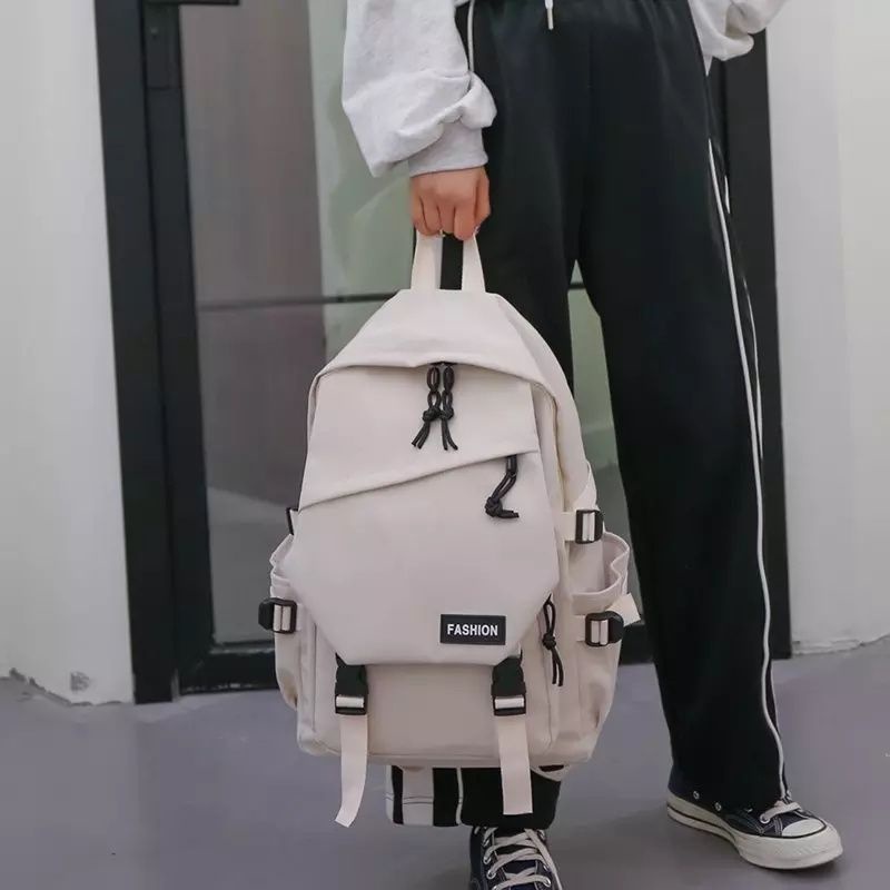 Tas Ransel Pria Wanita Tas Sekolah Tas Punggung Gendong pria Wanita Korea Style Tas Backpack Kerja Sekolah Kuliah Model Fashion Korea Trendi Tas Kanvas Tas Backpack Fashion Multifungsi