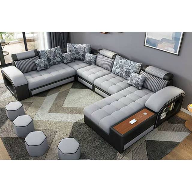 Sofa minimalis leter U jumbo