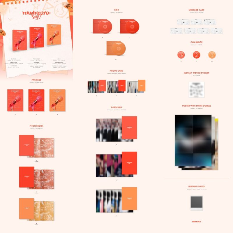 ENHYPEN - Mini Album Vol.3 [MANIFESTO : DAY 1]