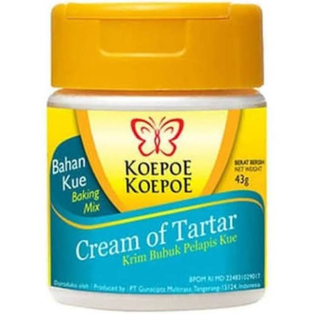 Cream of Tartar / Krim Tartar Bahan Pelapis Kue Penstabil Koepoe Kupu