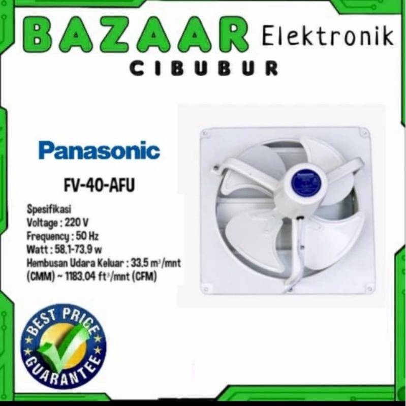 PANASONIC FV40AFU FV-40AFU HEXOS WALL EXHAUST FAN DINDING 16" 16 INCH
