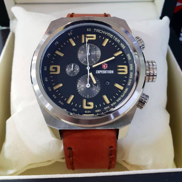 EXPEDITION ORIGINAL E6356 JAMTANGAN PRIA COKLAT SILVER