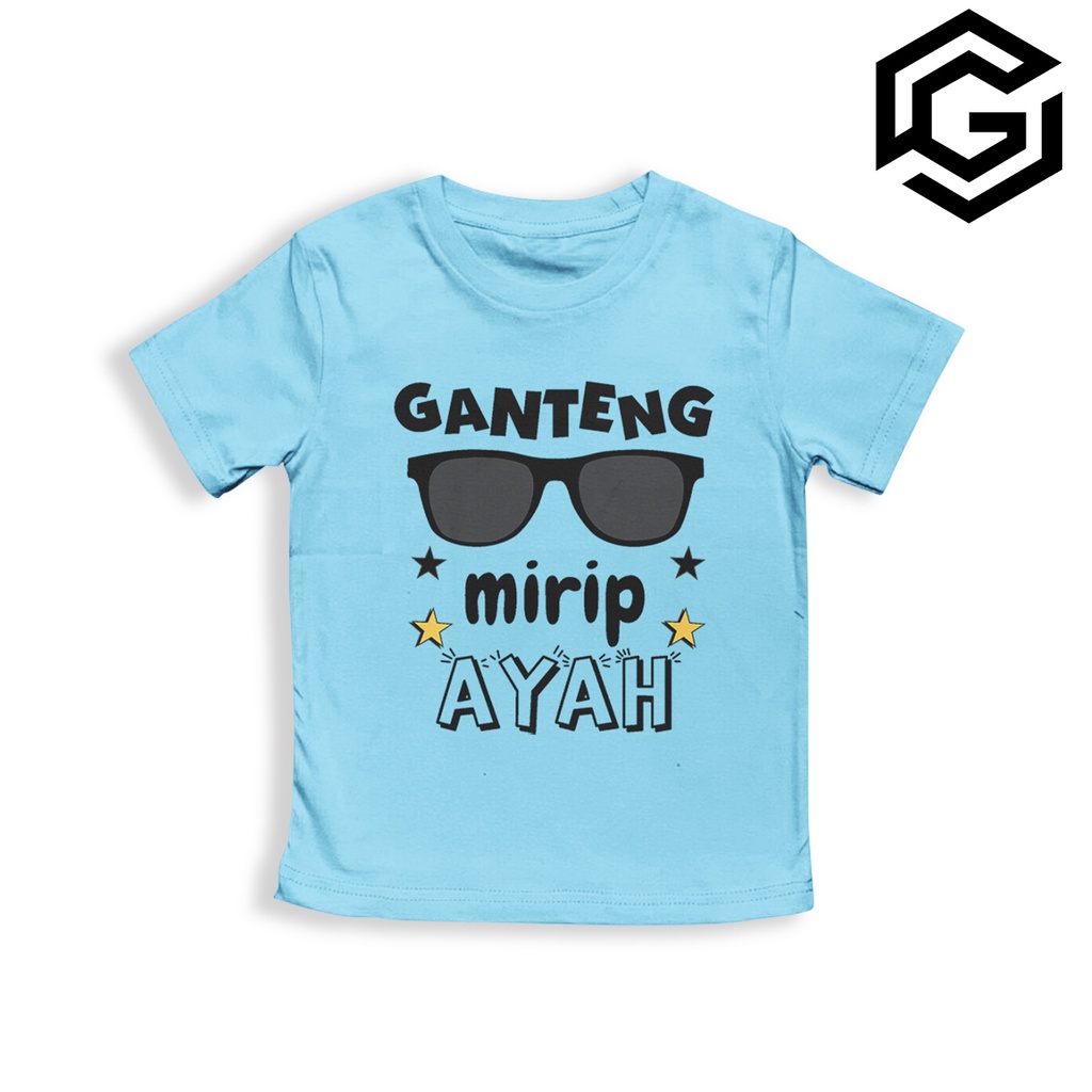 Kaos Distro Anak Laki-Laki Dan perempuan 1-10 Tahun Unisex Motif Anak Ayah Bunda