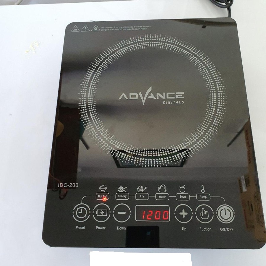 Advance Kompor Listrik Induksi IDC 200 IDC200 Touch Screen Induction Cooker IDC200