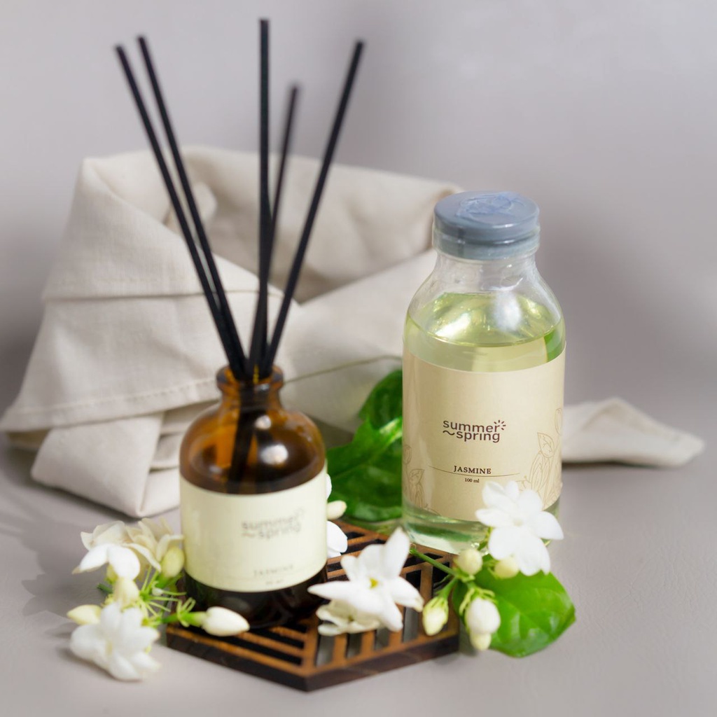 REFILL REED DIFFUSER JASMINE SUMMERSPRING - REFILL REED DIFFUSER SUMMERSPRING - REFILL REED DIFFUSER - REFILL REED DIFFUSER MURAH - REFILL REED DIFFUSER MEWAH - REFILL DIFFUSER - SUMMERSPRING