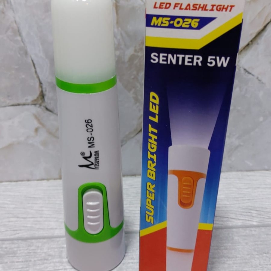 MITSUYAMA MS 026 SENTER LED CAHAYA PUTIH 1W SENTER TANGAN LED 1 WATT